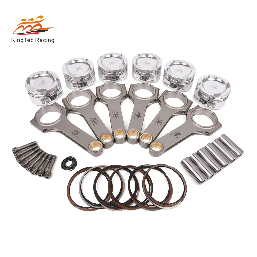 Mベンツ103-104エンジン3.6KIT-クランクシャフト-ピストンコンロツトセツト KingTec Racing CNC Mercedes Benz M104 forged pistons and rods