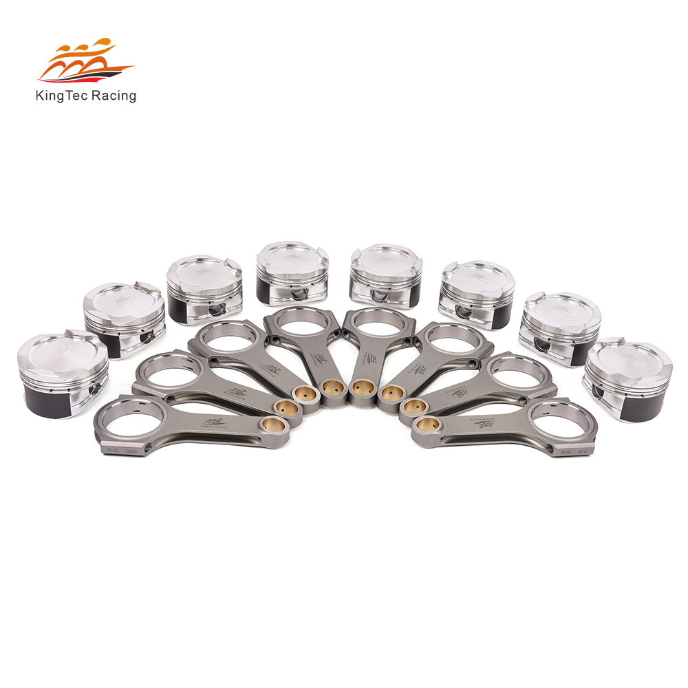 S63 B44 Forged Pistons H Beam Rods BMW M5 F10 4.4 V8 Motor