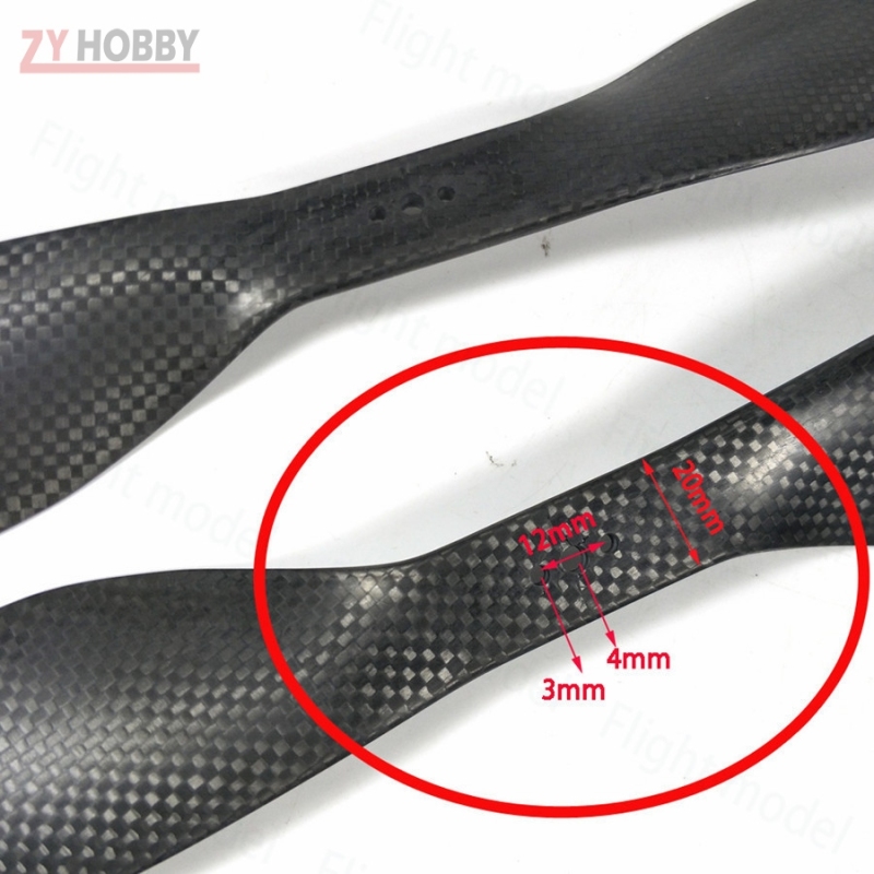 1 pair 18*6.1 CW+CCW High quality Carbon Fiber Propeller For Quadcopter