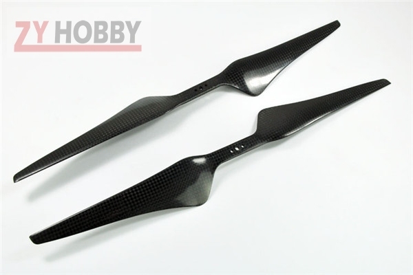 1 Pair of Black 1555 15x5.5 Tarot Carbon Fiber Propeller CW/CCW Cons Blade For Hexacopter Octcopter Multi Rotor