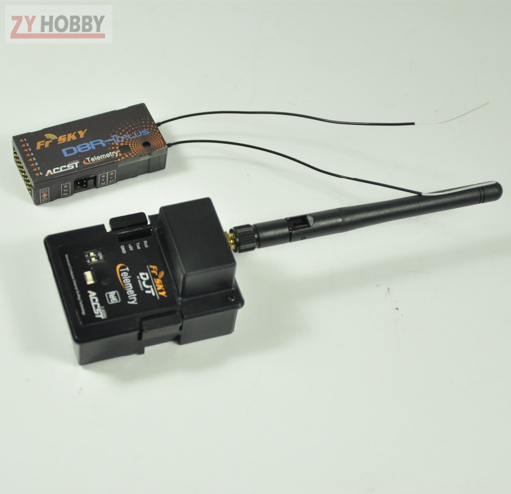 FrSky DJT 2.4Ghz Two Way Combo Pack for JR w/ Module D8R-II Plus