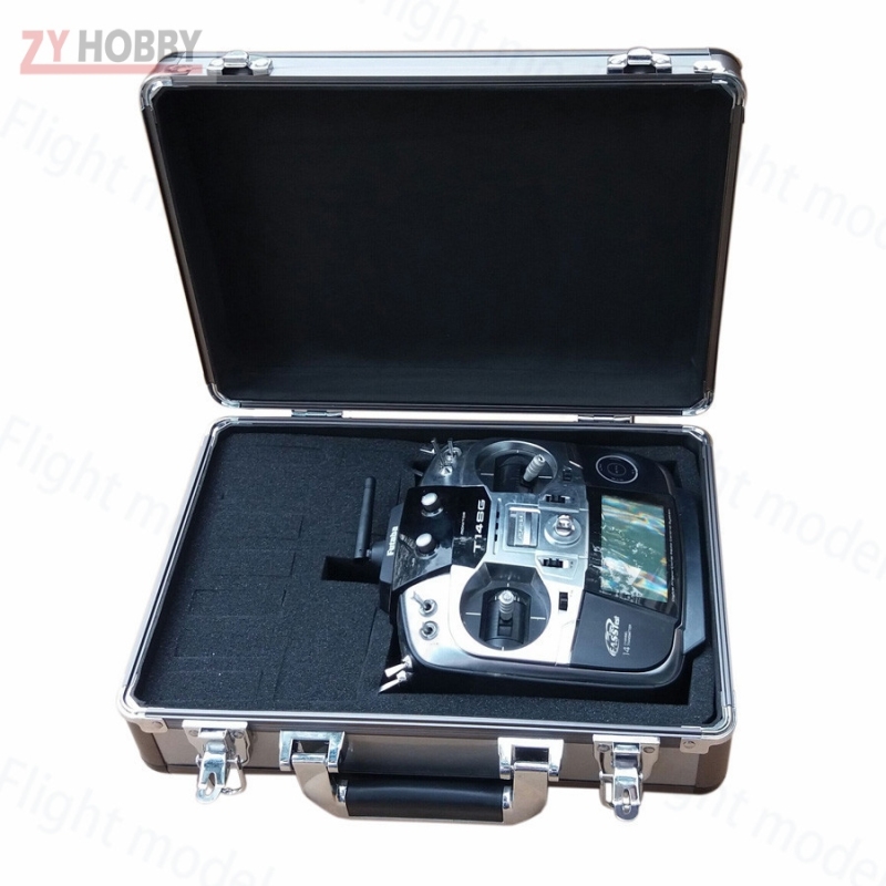Portable Carry Aluminum Case for Futaba 14SG 10C 8FG 10J 8J T6K, Anti Oxidation