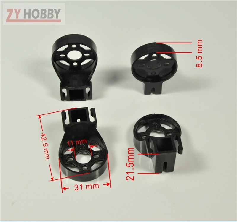 2 pcs /lot 12mm Motor Mount Holder For Multi-copter Quad Part