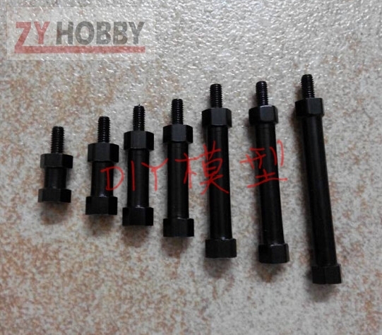 10pcs/lot Single-ended CNC Hexagonal Aluminum Column Post M3 For RC Quadcopter MultiRotor