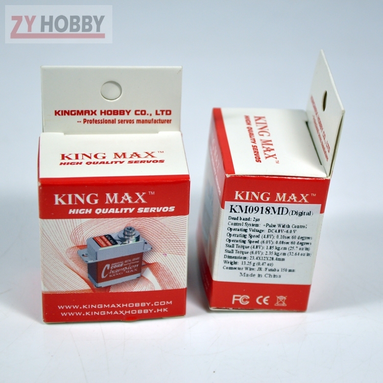 1pc Kingmax Analog metal Gears Mini Servo KM0918MD DC4.8V~6.0 V JR /Futaba 150 mm