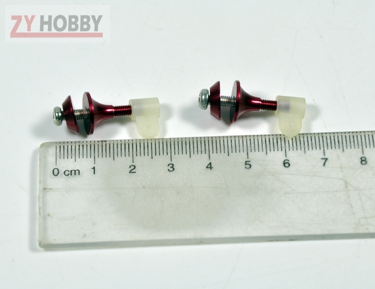 2pcs RC Model Parts Airplane Model Aluminum Vertebaral Horn Arm D2.8mm