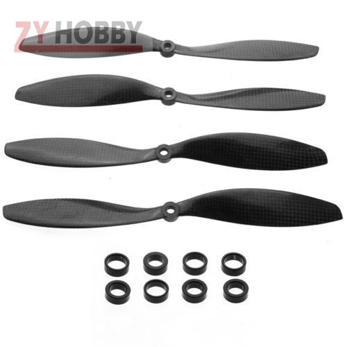 1 Pairs 1047 10*4.7 Tarot Carbon Fiber Prop Propeller CW/CCW Quadcopter Prop