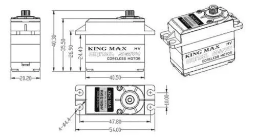 KINGMAX KM5521MD Digital Servo,metal gears standard servo 40.5X20.2X44.2mm
