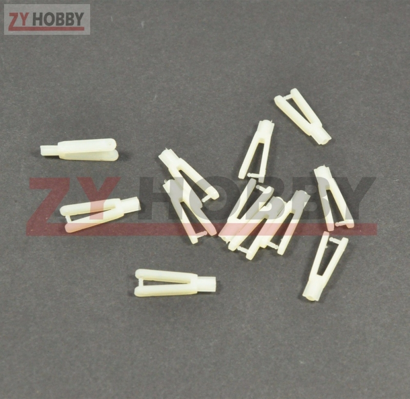 10PCS/lot  Nylon Clevis 2mm Hole for RC Airplane L30mm