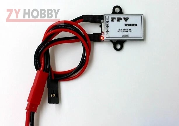 1pc FPV UBEC 5.2V / 12V output supply power to AV transmitter For RC Airplane