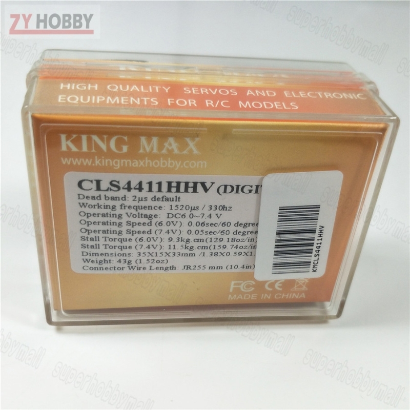 KINGMAX BLS4411HHV high performance Digital Coreless Mini Servo For 500 Class Heli 11.3kg.cm