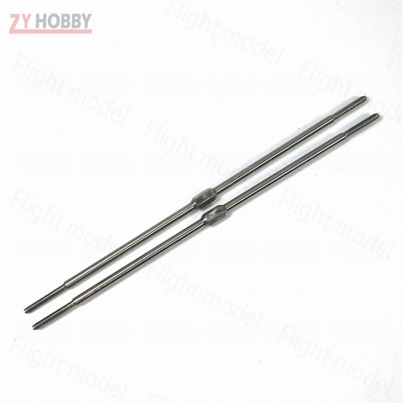 2pcs/lot 140mm length M3 Metal Push Rods For RC Airplane Stable Connection Rod 3*140mm