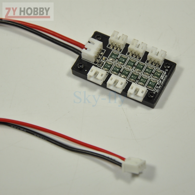 1pc 6 JST-PH PH3 Parallel Charger Board For 130X&amp;amp;amp;UMX Lipo battery 4mm Banna Plug Flight-model