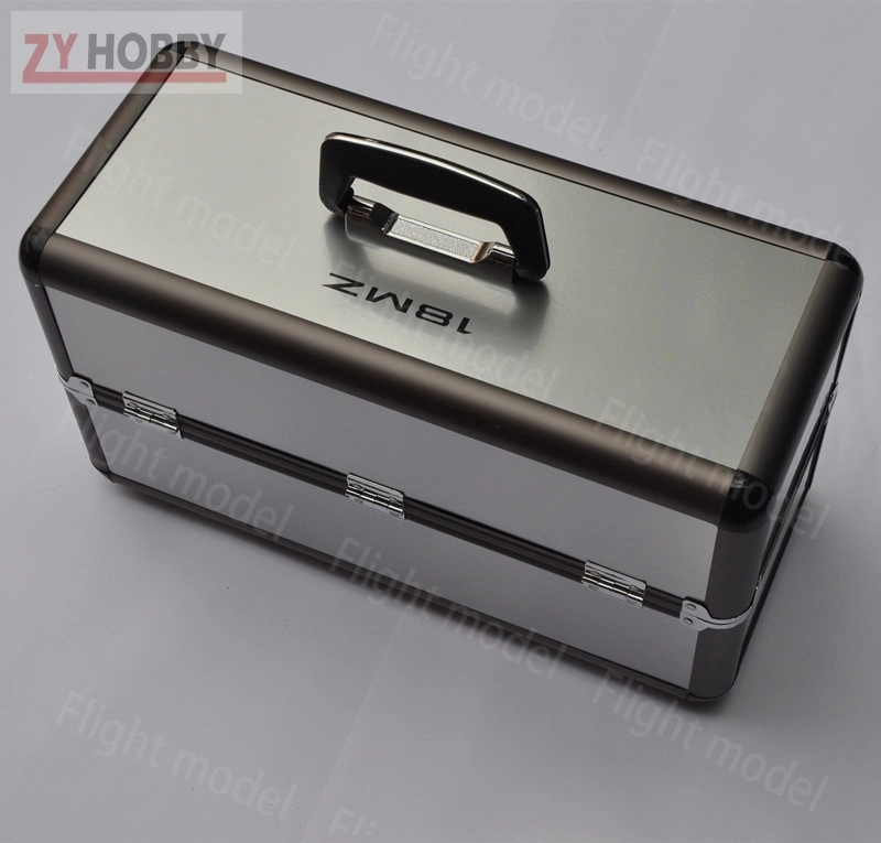 Double Layer Easy Carry Aluminum Case For Futaba 18MZ 10C 8FG 8J T6K 14SG 10J