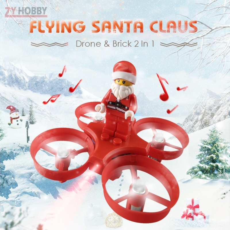 H67 RTF 2.4G 4CH Mini Drone Flying Santa Claus w/ Christmas Songs Christmas Gift