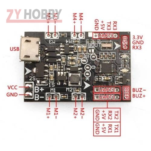 1set Micro 32bits EVO V2.0 F3 Brushed Flight Controller Board Based On SP RACING F3 EVO Brush For Micro FPV Frame