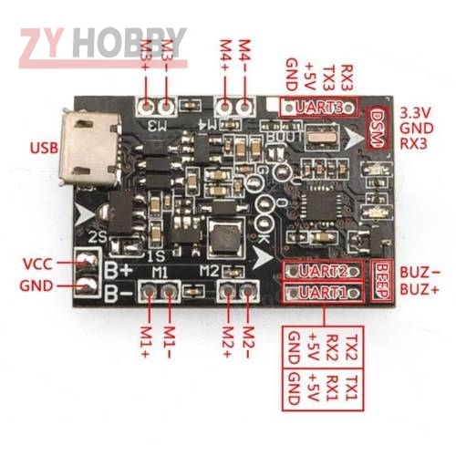 1set Micro 32bits EVO V2.0 F3 Brushed Flight Controller Board Based On SP RACING F3 EVO Brush For Micro FPV Frame