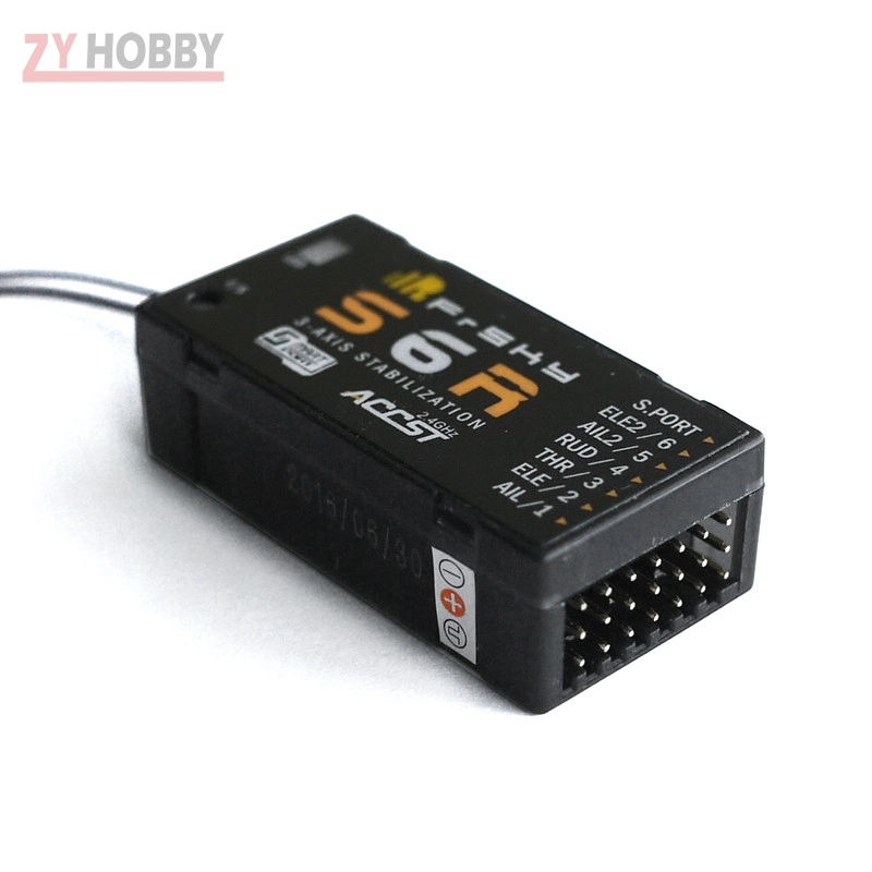 FrSky S6R 6ch Receiver w/ 3-Axis Stabilization  Smart Port Telemetry