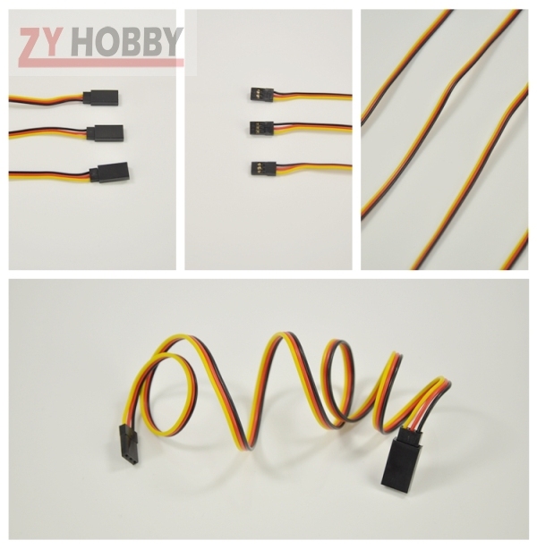 10pcs 30cm/50cm/60cm/90cm  60 Cores 22AWG Servo Extension Wire