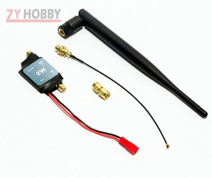 2.4Ghz 2W Radio Signal Booster Amplifier with Antenna Adaptor For DJI Phantom Transmitter FPV Extend Range