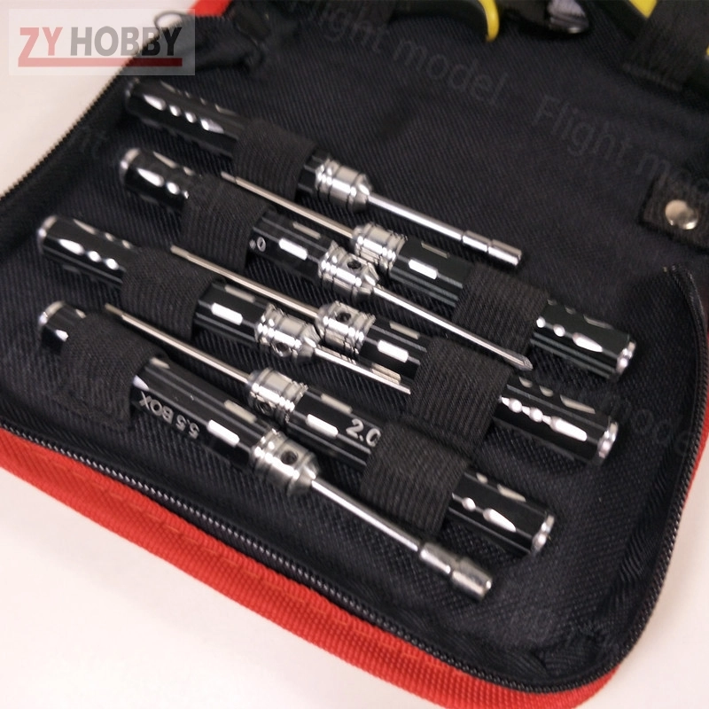 10pcs RC Tool Kit Set Screwdriver Hexagon Socker Piler With Carrying Case For RC Model