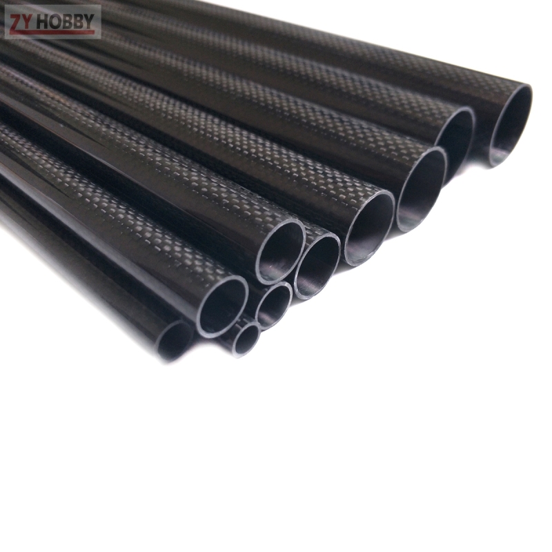 2pcs Length 1000mm Diameter 4mm~32mm Carbon Fiber Tube