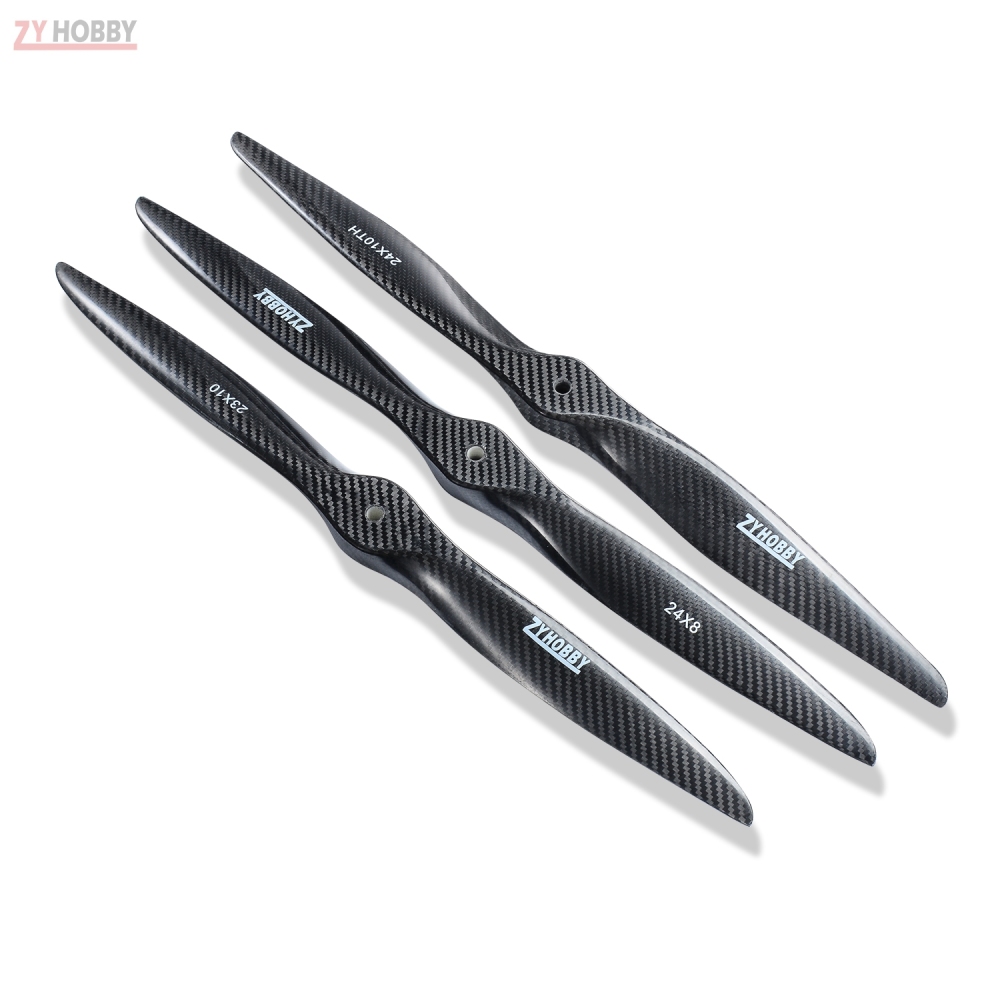 ZYHOBBY 19X8, 19X10,20X8, 22X10, 23X8, 23X10, 24X8inch Carbon Fiber Propeller