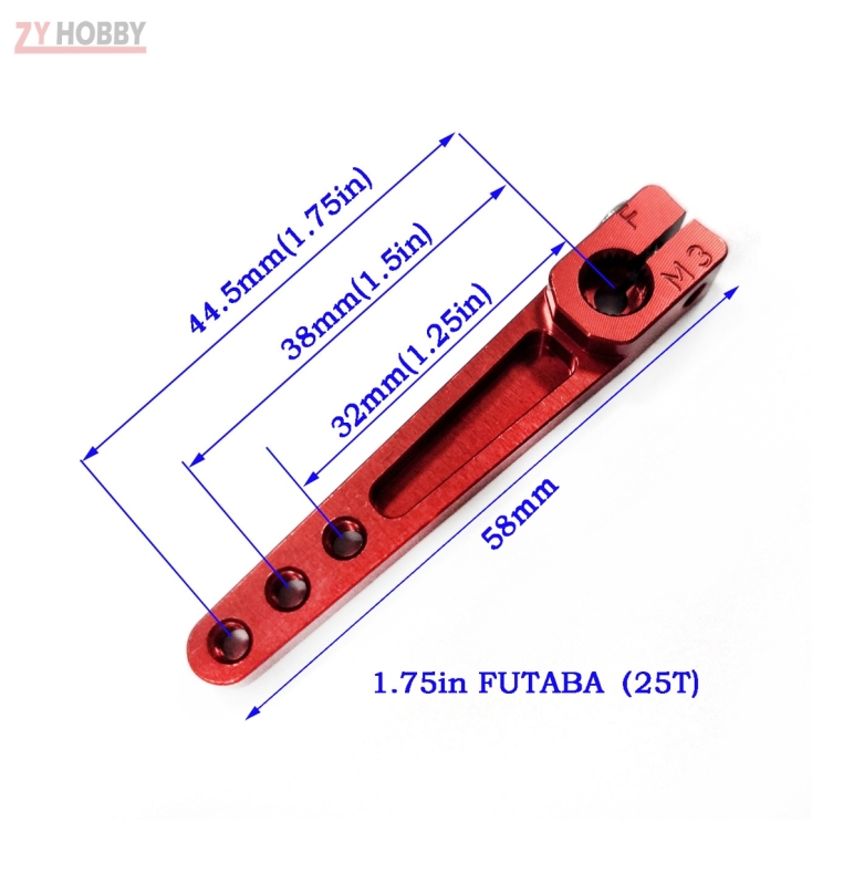 ZYHOBBY Servo Horn 1.75-1.5-1.25inch for HITEC/FUTABA/JR Servos