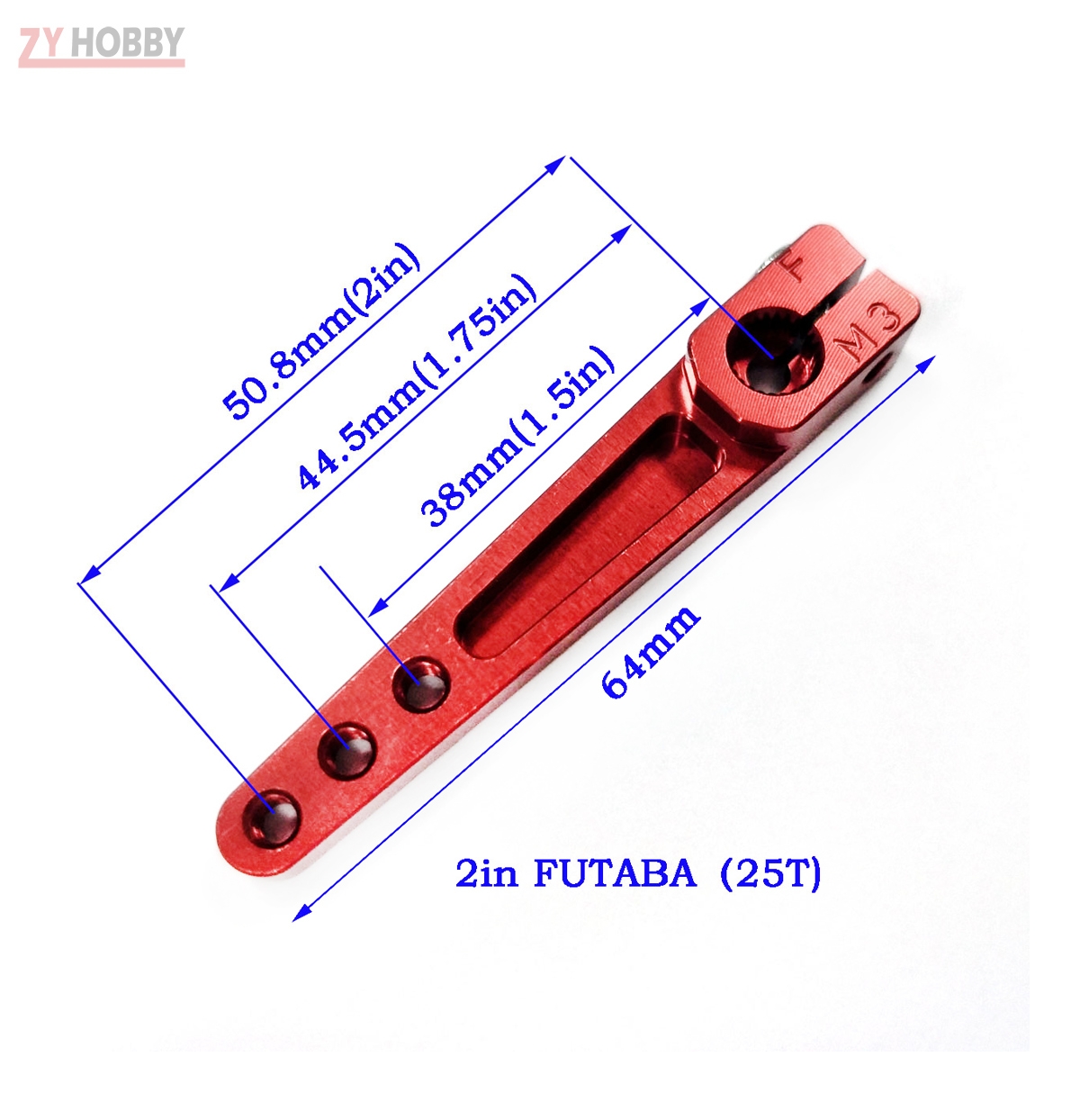 Secraft Aluminum Servo Arm V2 24T 1.0 in Hitec - Superstition Hobbies Secraft Aluminum Servo Arm V2 24T 1.0 in Hitec - Superstition Hobbies