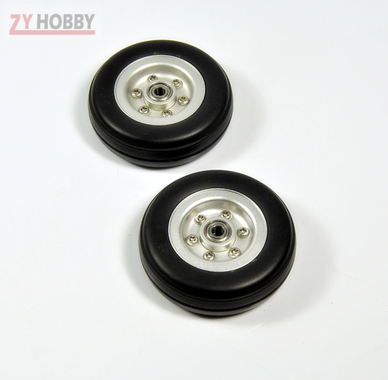 1pcs GeminiModel  2/ 2.5/ 3/ 3.5/ 4inch Rubber Tires Wheel with Aluminum Alloy Hub