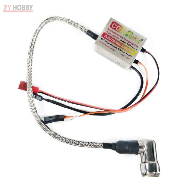 RCEXL Single Ignition CDI with 90 Degree Cap for NGK BPMR6F 14mm