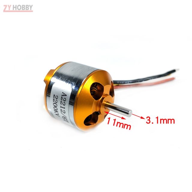 Motore Elettrico Fuoribordo Motore Brushless A2212 Per Drone – KV 930/1000/1400/2200/2700, Per Quadricottero E Aeromodelli Motore Outrunner Per Drone - Foto 2