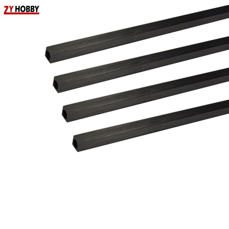 2pcs Square Carbon Fiber Tube 4x4mm  - Length 1000mm