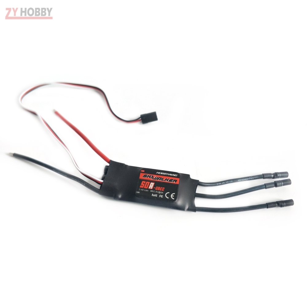 Hobbywing SkyWalker-50A 2-4S UBEC Electric Speed Control ESC 440/450 Helicopter