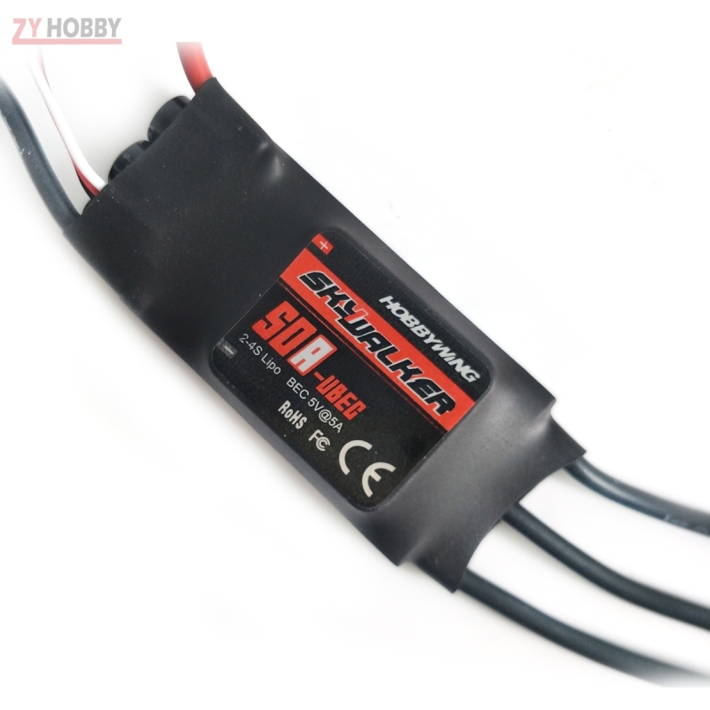 Hobbywing SkyWalker-50A 2-4S UBEC Electric Speed Control ESC 440/450 Helicopter