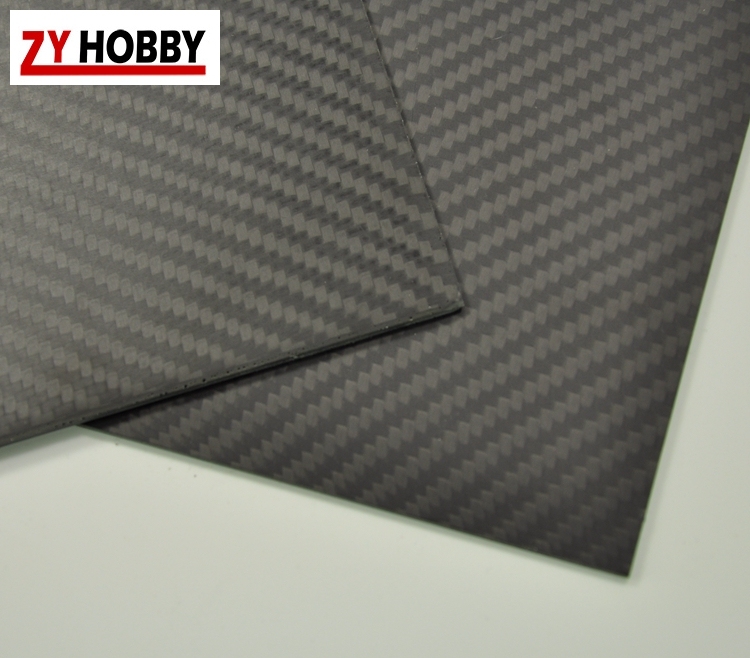 2.0mm Thickness Carbon Fiber Plate with 3K Plain Weave Matte