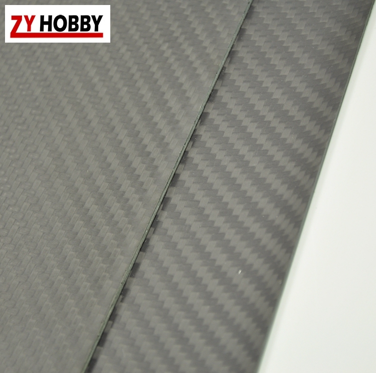 2.0mm Thickness Carbon Fiber Plate with 3K Plain Weave Matte