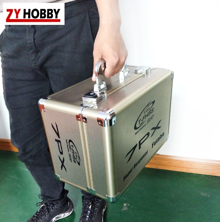 Portable Carry Aluminum Remote Control Case for Futaba 7PX