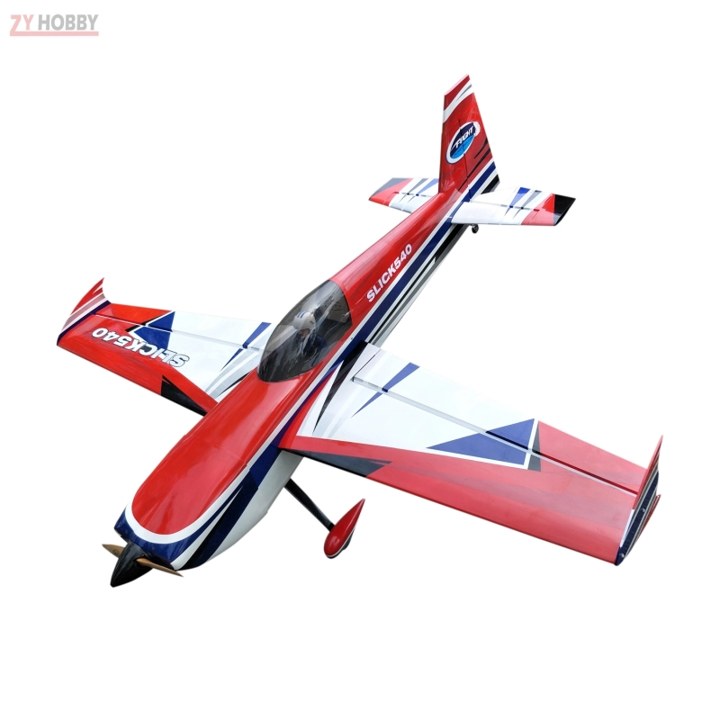 Slick 78inch 35-50cc Gasoline 7Channels ARF Balsa Wood Fixed Wing RC Airplane Red/ Gray