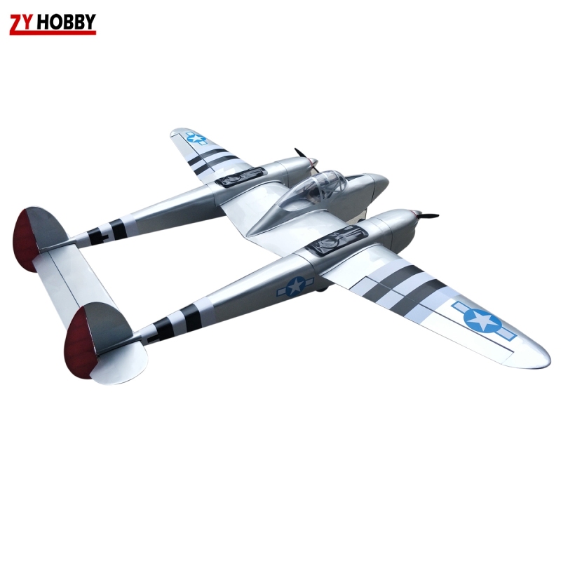 P-38 90inch/2300mm Lightning Flighter Scale Balsa Airplane