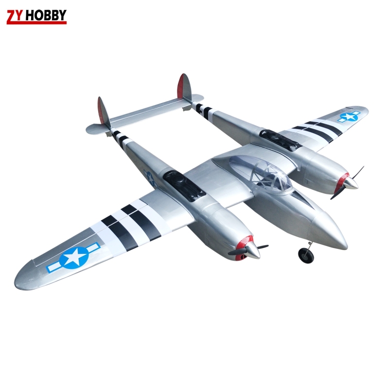 P-38 90inch/2300mm Lightning Flighter Scale Balsa Airplane
