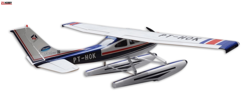 Amphibious Cessna-182 67.3inch/1720mm 60 Class Aircraft w/ Sea Float