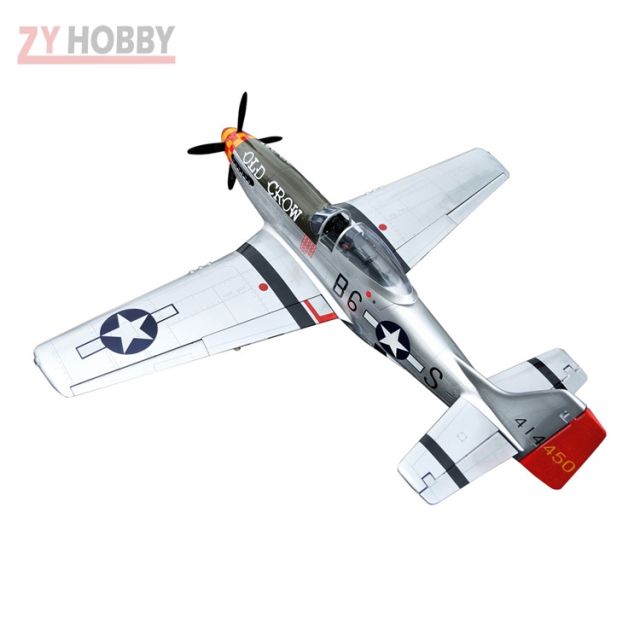 Kit Avion Radiocommandé P-51 Mustang 68" - En Bois à Monter, Pour Moteur DLE 20CC, échelle Hobby, Neuf