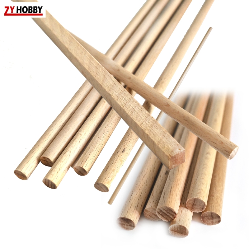 10pcs Beech Wood Sticks Diameter from 5mm to 35mm