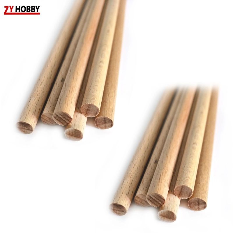 10pcs Beech Wood Sticks Diameter from 5mm to 35mm