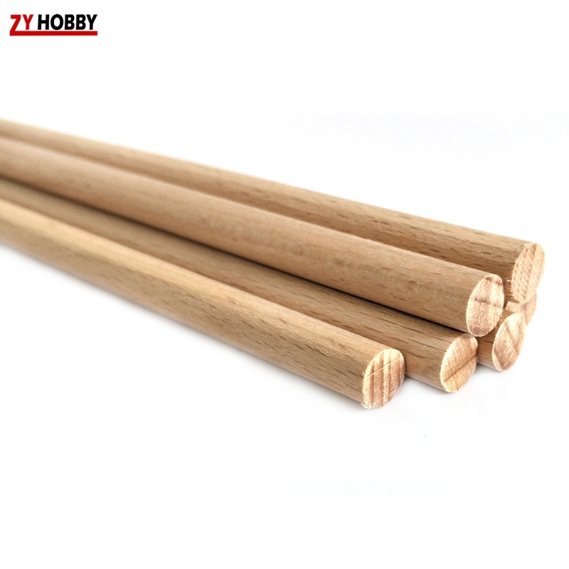 10pcs Beech Wood Sticks Diameter from 5mm to 35mm