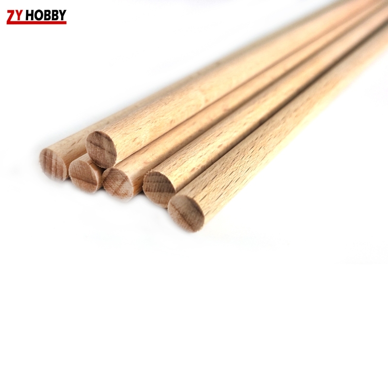 10pcs Beech Wood Sticks Diameter from 5mm to 35mm