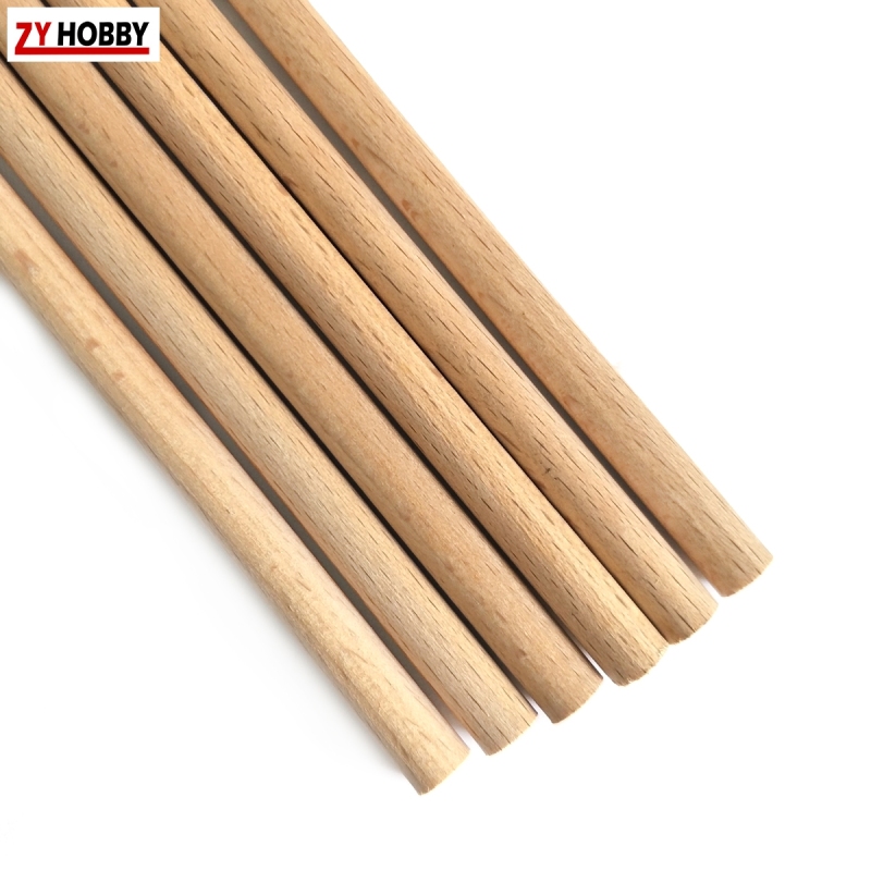 10pcs Beech Wood Sticks Diameter from 5mm to 35mm