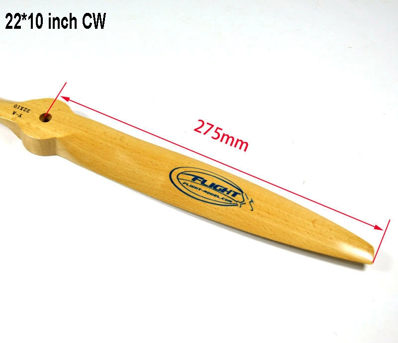 22 x 10 inch  Flight Model Gas Powered Beech wood Propeller  - US Stock