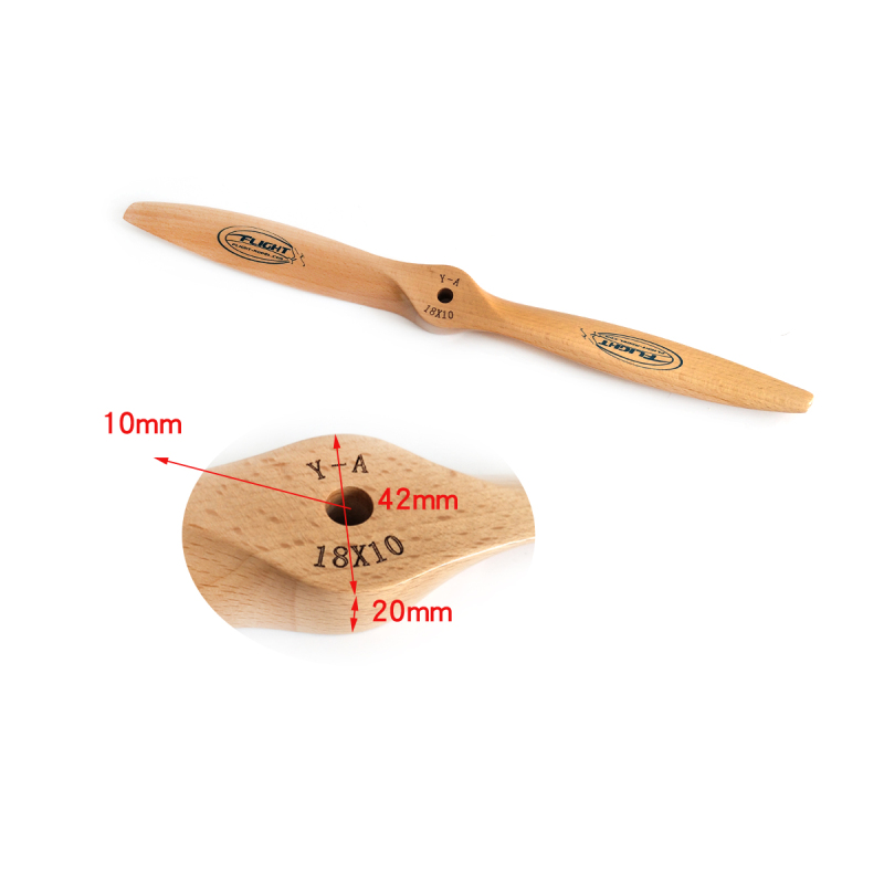 18 x 10 inch  Flight Model Gas Powered Beech wood Propeller CCW  - US Stock